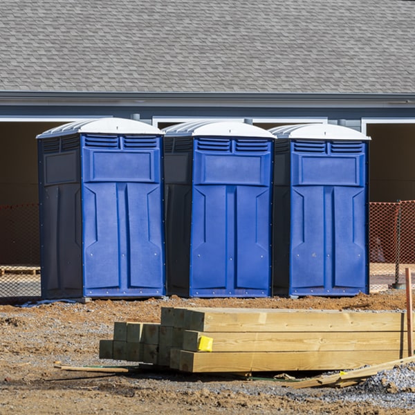 what is the maximum capacity for a single porta potty in Hopewell